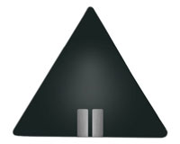Тарелка Silver on Black треугольная Тарелка Silver on Black треугольная