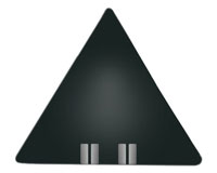 Тарелка Silver on Black треугольная Тарелка Silver on Black треугольная