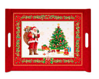 Поднос с ручками Christmas Red