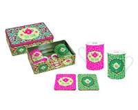 Набор Teatime Pink - 2 кружки, 2 подставки, коробка