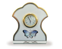 Часы Papillons Blue, форма D Часы Papillons Blue, форма D