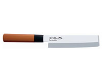 Нож Nakiri Magoroku, ручка красного дерева