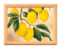 Поднос с деревянной окантовкой Orchard Lemon