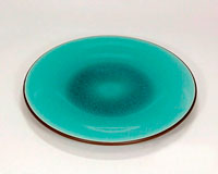 Тарелка Glassy Turquoise
