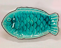 Тарелка Fish Turquoise
