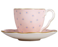 Кофейная пара Polka Dot Tea Story розовая