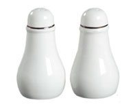 Набор для соли / перца White with Platinum Line